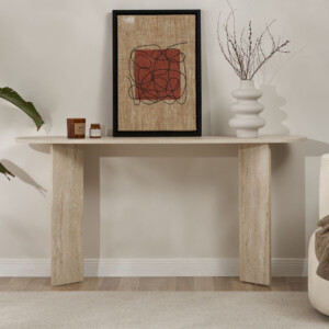 Κονσόλα Sira Megapap χρώμα travertine 150x35x75εκ. - Image 3