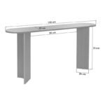 Κονσόλα Sira Megapap χρώμα καρυδί 150x35x75εκ. - Image 7
