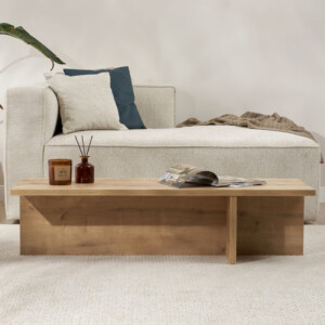 Τραπεζάκι σαλονιού Harbor Megapap χρώμα sapphire oak 120x45x30εκ. - Image 3