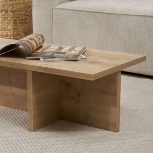 Τραπεζάκι σαλονιού Harbor Megapap χρώμα sapphire oak 120x45x30εκ. - Image 4