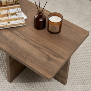 Τραπεζάκι σαλονιού Harbor Megapap χρώμα καρυδί 120x45x30εκ. - Image 5