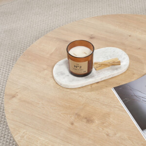 Τραπεζάκι σαλονιού Soleil Megapap χρώμα sapphire oak Ø90x40εκ. - Image 4