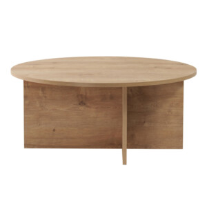 Τραπεζάκι σαλονιού Soleil Megapap χρώμα sapphire oak Ø90x40εκ. - Image 5