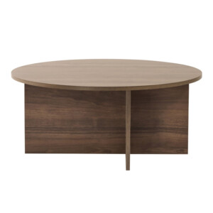 Τραπεζάκι σαλονιού Soleil Megapap χρώμα καρυδί Ø90x40εκ. - Image 5