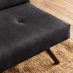 Καναπές - κρεβάτι Zola Megapap τριθέσιος υφασμάτινος χρώμα μαύρο 180x64x78εκ. - Image 4