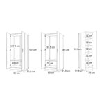 Ντουλάπα ρούχων Vivian Megapap πεντάφυλλη χρώμα λευκό 200x51,8x181εκ. - Image 5