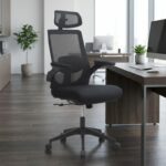 Καρέκλα γραφείου διευθυντική Belora Megapap με ύφασμα Mesh χρώμα μαύρο 63,5x62x117/127εκ. - Image 3