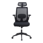 Καρέκλα γραφείου διευθυντική Belora Megapap με ύφασμα Mesh χρώμα μαύρο 63,5x62x117/127εκ. - Image 4