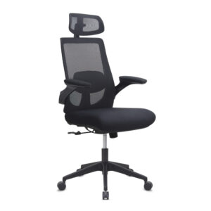 Καρέκλα γραφείου διευθυντική Belora Megapap με ύφασμα Mesh χρώμα μαύρο 63