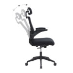 Καρέκλα γραφείου διευθυντική Belora Megapap με ύφασμα Mesh χρώμα μαύρο 63,5x62x117/127εκ. - Image 8