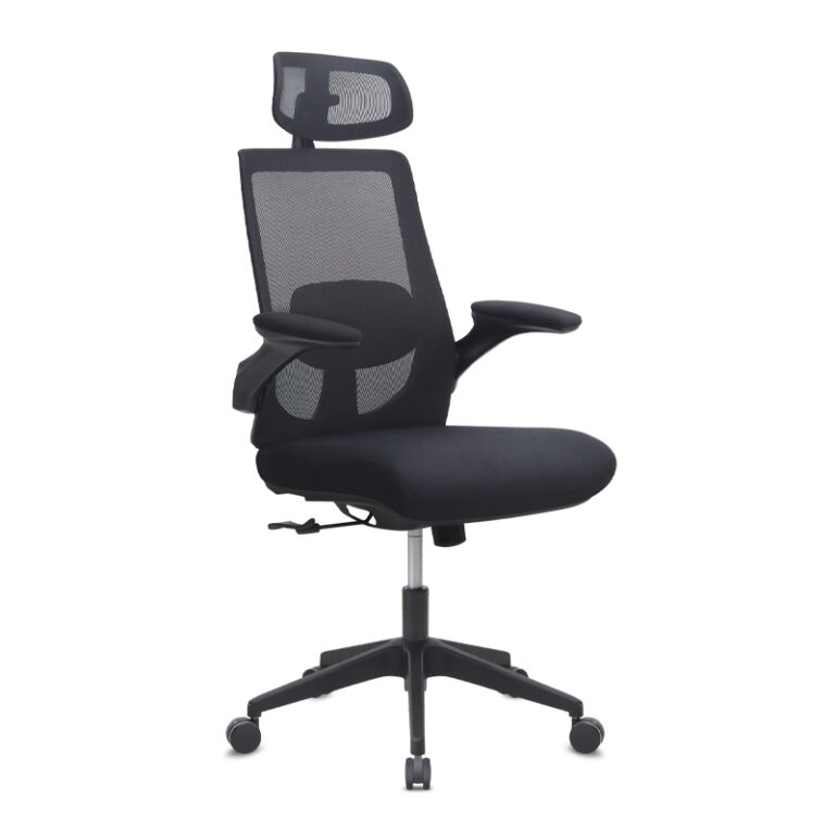 Καρέκλα γραφείου διευθυντική Belora Megapap με ύφασμα Mesh χρώμα μαύρο 63