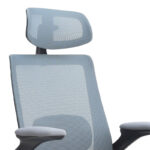 Καρέκλα γραφείου διευθυντική Belora Megapap με ύφασμα Mesh χρώμα γκρι 63,5x62x117/127εκ. - Image 11