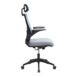 Καρέκλα γραφείου διευθυντική Belora Megapap με ύφασμα Mesh χρώμα γκρι 63,5x62x117/127εκ. - Image 5