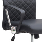 Καρέκλα γραφείου Novaro Megapap από τεχνόδερμα χρώμα μαύρο 61x68x111/121εκ. - Image 8