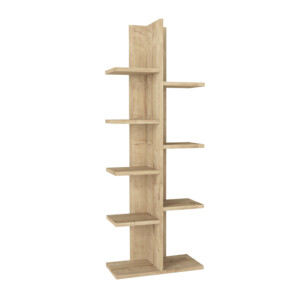 Βιβλιοθήκη Tree Megapap χρώμα sapphire oak 45x21,4x121,8εκ. - Image 4