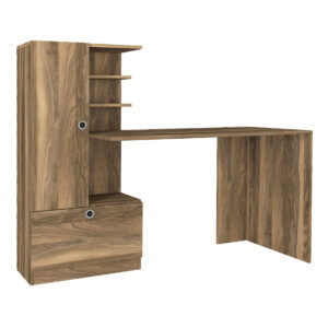 Γραφείο εργασίας Domingo Megapap χρώμα καρυδί 149,5x60x120εκ. - Image 6