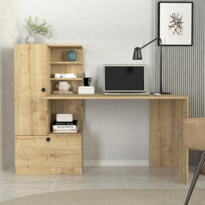 Γραφείο εργασίας Domingo Megapap χρώμα sapphire oak 149,5x60x120εκ. - Image 4