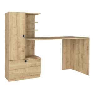 Γραφείο εργασίας Domingo Megapap χρώμα sapphire oak 149,5x60x120εκ. - Image 6