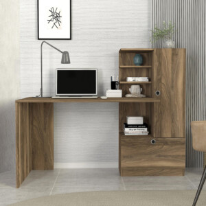 Γραφείο εργασίας Merino Megapap χρώμα καρυδί 149,5x61,8x120εκ. - Image 4