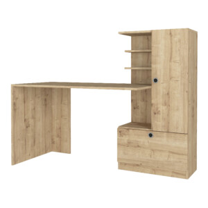 Γραφείο εργασίας Merino Megapap χρώμα sapphire oak 149,5x61,8x120εκ. - Image 6