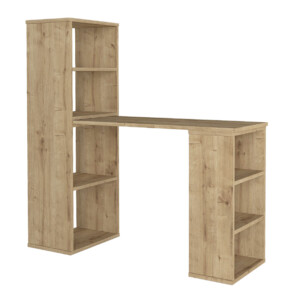 Γραφείο εργασίας πολυμορφικό Last Megapap χρώμα sapphire oak 119x44,7x123εκ. - Image 6