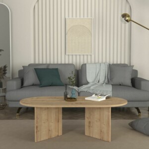 Τραπεζάκι σαλονιού Cortado Megapap χρώμα sapphire oak 120x60x39,6εκ. - Image 3