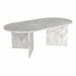 Τραπεζάκι σαλονιού Cortado Megapap χρώμα λευκό εφέ μαρμάρου 120x60x39,6εκ. - Image 6