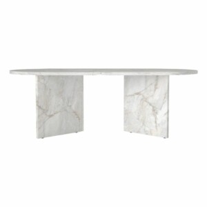 Τραπεζάκι σαλονιού Cortado Megapap χρώμα λευκό εφέ μαρμάρου 120x60x39,6εκ. - Image 8