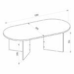 Τραπεζάκι σαλονιού Cortado Megapap χρώμα λευκό εφέ μαρμάρου 120x60x39,6εκ. - Image 9