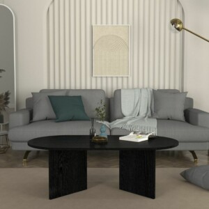 Τραπεζάκι σαλονιού Cortado Megapap χρώμα sencron black 120x60x39,6εκ. - Image 3