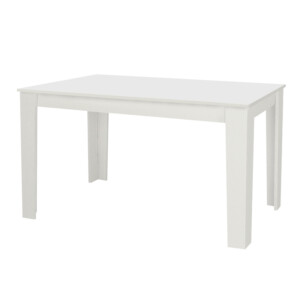 Τραπέζι Darlen Megapap χρώμα λευκό 125x72x74εκ. - Image 5