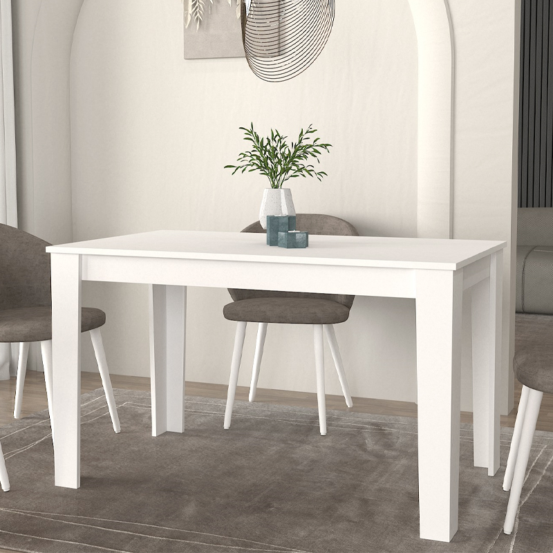 Τραπέζι Darlen Megapap χρώμα λευκό 125x72x74εκ. Τραπέζι Darlen Megapap χρώμα λευκό 125x72x74εκ.