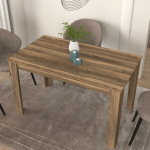 Τραπέζι Darlen Megapap χρώμα καρυδί 125x72x74εκ. - Image 2