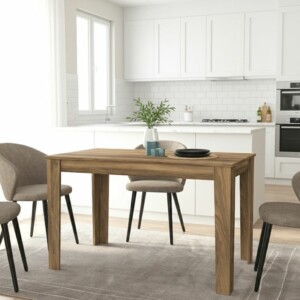 Τραπέζι Darlen Megapap χρώμα καρυδί 125x72x74εκ. - Image 4