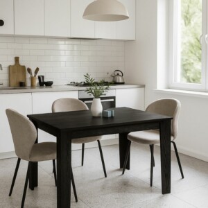 Τραπέζι Darlen Megapap χρώμα sencron black 125x72x74εκ. - Image 4