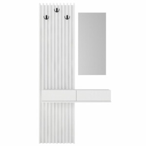 Έπιπλο εισόδου Elois Megapap χρώμα λευκό 96,6x26,8x195,5εκ. - Image 7