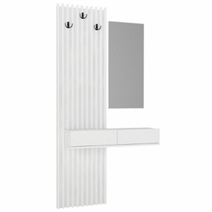 Έπιπλο εισόδου Elois Megapap χρώμα λευκό 96,6x26,8x195,5εκ. - Image 8