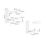 Σύνθεση τηλεόρασης Rosaline Megapap χρώμα ανθρακί - sepet oak 183x31,3x196,9εκ. - Image 11