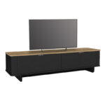 Έπιπλο τηλεόρασης Bohema Megapap χρώμα μαύρο - sepet oak 180x47x45,6εκ. - Image 6