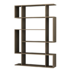 Βιβλιοθήκη Clint Megapap χρώμα καρυδί 108,5x25,5x161εκ. - Image 4