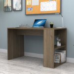 Γραφείο εργασίας Mikro Megapap χρώμα καρυδί 120x60x75εκ. - Image 3