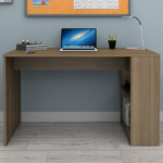 Γραφείο εργασίας Mikro Megapap χρώμα καρυδί 120x60x75εκ. - Image 4