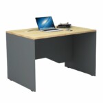 Γραφείο επαγγελματικό Venturo Megapap χρώμα ανθρακί - φυσικό οξιάς 120x80x75εκ. - Image 2