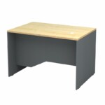 Γραφείο επαγγελματικό Venturo Megapap χρώμα ανθρακί - φυσικό οξιάς 120x80x75εκ.