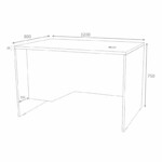 Γραφείο επαγγελματικό Venturo Megapap χρώμα ανθρακί - φυσικό οξιάς 120x80x75εκ. - Image 5