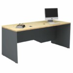 Γραφείο επαγγελματικό Venturo Megapap χρώμα ανθρακί - φυσικό οξιάς 180x80x75εκ. - Image 2