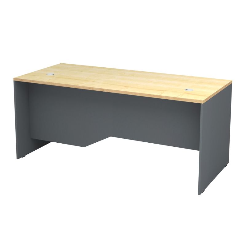 Γραφείο επαγγελματικό Venturo Megapap χρώμα ανθρακί - φυσικό οξιάς 180x80x75εκ. Γραφείο επαγγελματικό Venturo Megapap χρώμα ανθρακί - φυσικό οξιάς 180x80x75εκ.