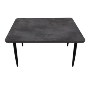 Τραπέζι Levico Megapap Mdf - μεταλλικό χρώμα σκούρο γκρι σκυροδέματος 130x75x75εκ. - Image 5