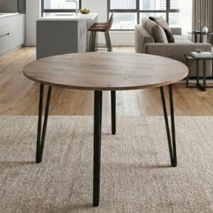 Τραπέζι Zeno Megapap χρώμα ακακίας Ø110x73