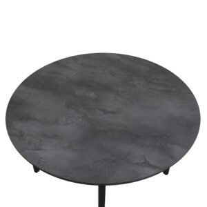 Τραπέζι Zeno Megapap χρώμα σκούρο γκρι σκυροδέματος Ø110x73,5εκ. - Image 5